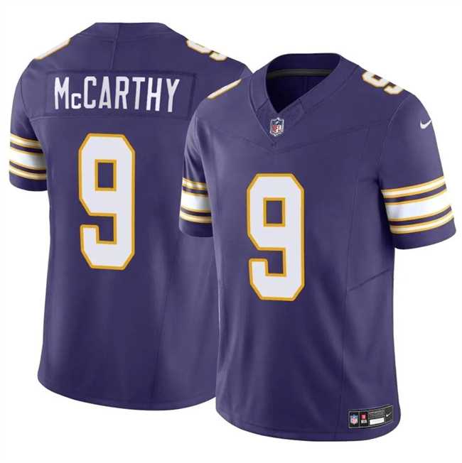 Youth Minnesota Vikings #9 J.J. McCarthy Purple 2024 Draft F.U.S.E. Throwback Vapor Untouchable Limited Stitched Jersey Dzhi,We sell and wholesale Youth Minnesota Vikings #9 J.J. McCarthy Purple 2024 Draft F.U.S.E. Throwback Vapor Untouchable Limited Stitched Jersey Dzhi on line form chian!